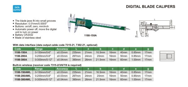 INSIZE Digital Blade Caliper Online now