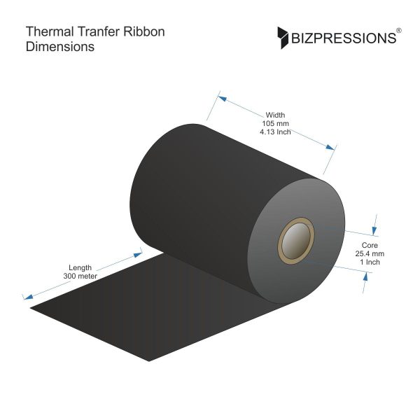 Inkanto Thermal Transfer Ribbon - Black Hot on Sale