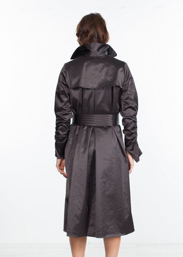 Trench Coat in Black Cheap