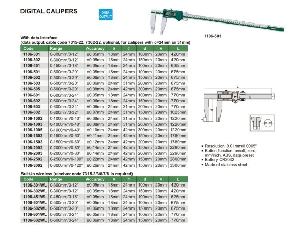 INSIZE Digital Caliper 1106 Hot on Sale