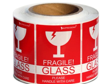 Fragile Handle With Care Self-Adhesive Sticker Roll (1000 Stickers) Hot on Sale