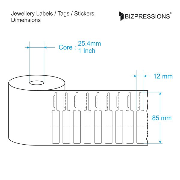 Jewellery Label Tags   PVC Sticker Roll Hot on Sale