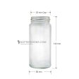 250ml Bamboo Glass Jar with 53mm Lug Cap Sale