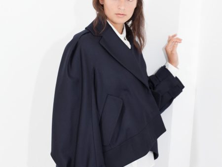 Wool Cocoon Jacket For Cheap