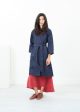 Sateen Trench in Navy Fashion