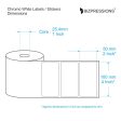 Chromo White Label Sticker Roll Without Ribbon For Sale