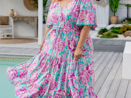 *UNICORN* Charlize Maxi Dress in Destiny Print Discount